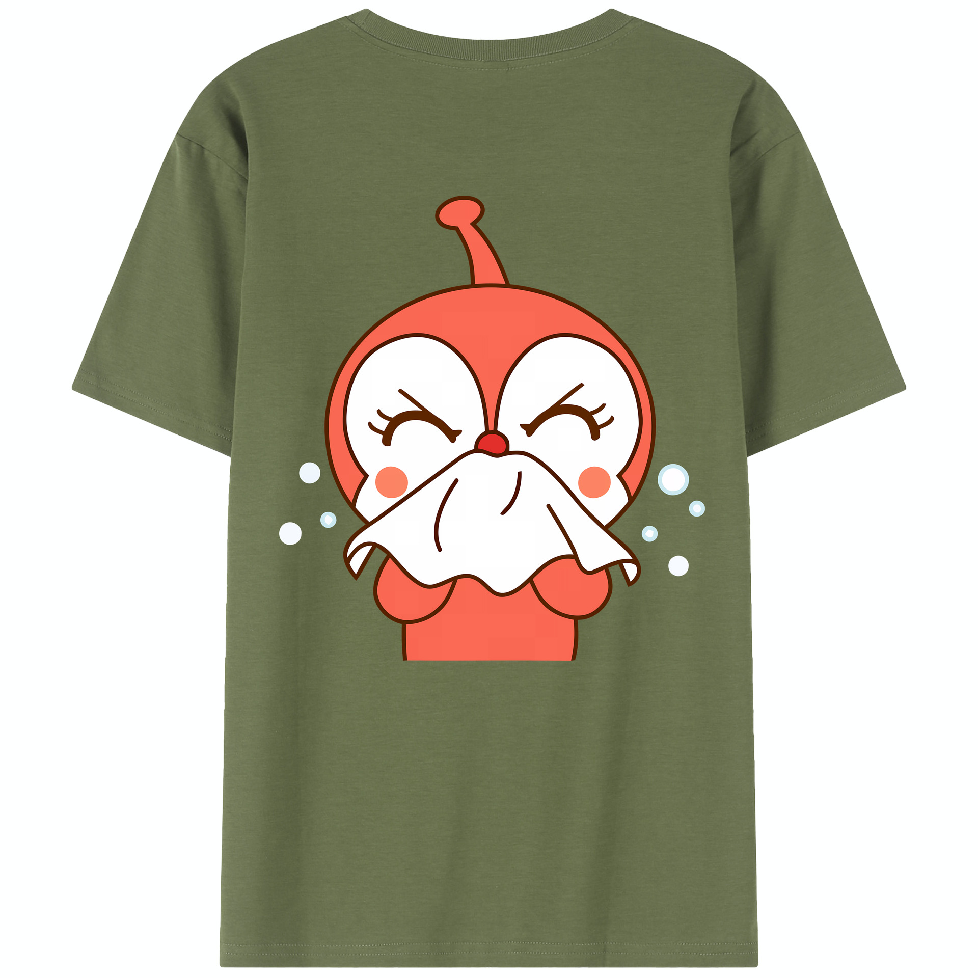 （画像用） アンパンマン Anpanman 綿100％半袖Tシャツ（背面プリント）